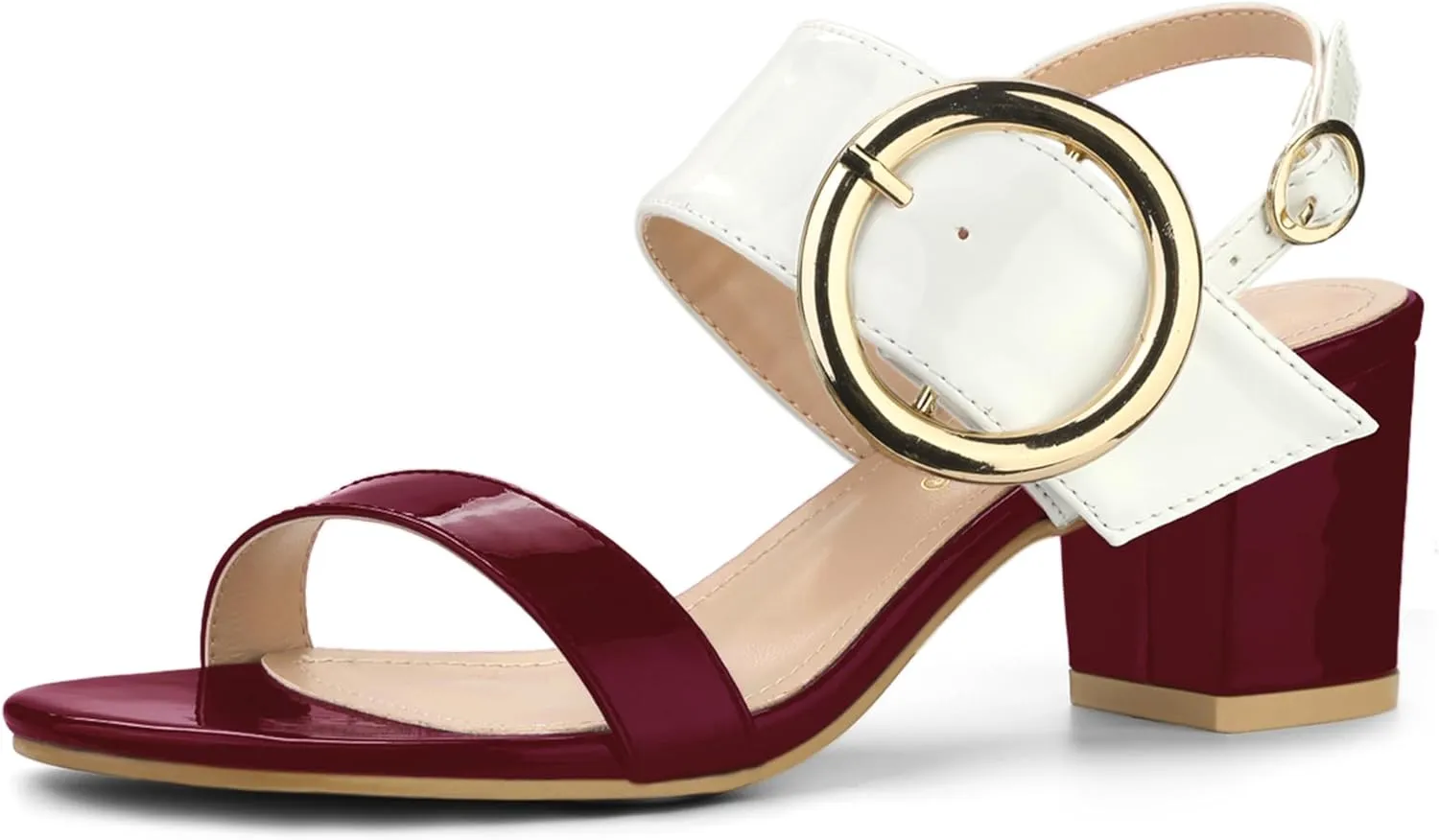 Allegra K Women's Slingback Block High Heel Sandals