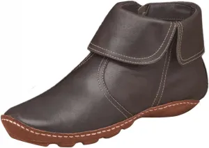 Ankle Boots for Women No Heel,2019 New Arch Support Boots Side Zipper Vintage Leather Damping Shoes Flat Heel Booties