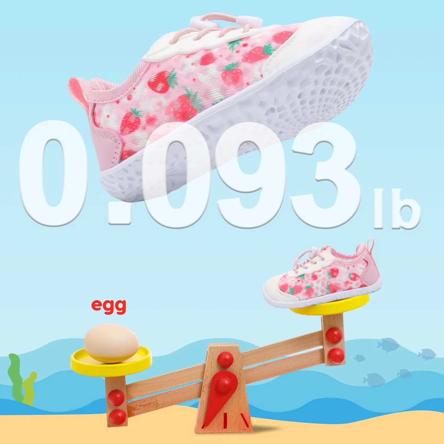 BARERUN Toddler Water Shoes Barefoot Kids Water Shoes Boys Girls Aqua Socks Quick-Dry Breathable Toddler Sandals Slip on Indoor Outdoor Walking Shoes for Beach Swim Pool