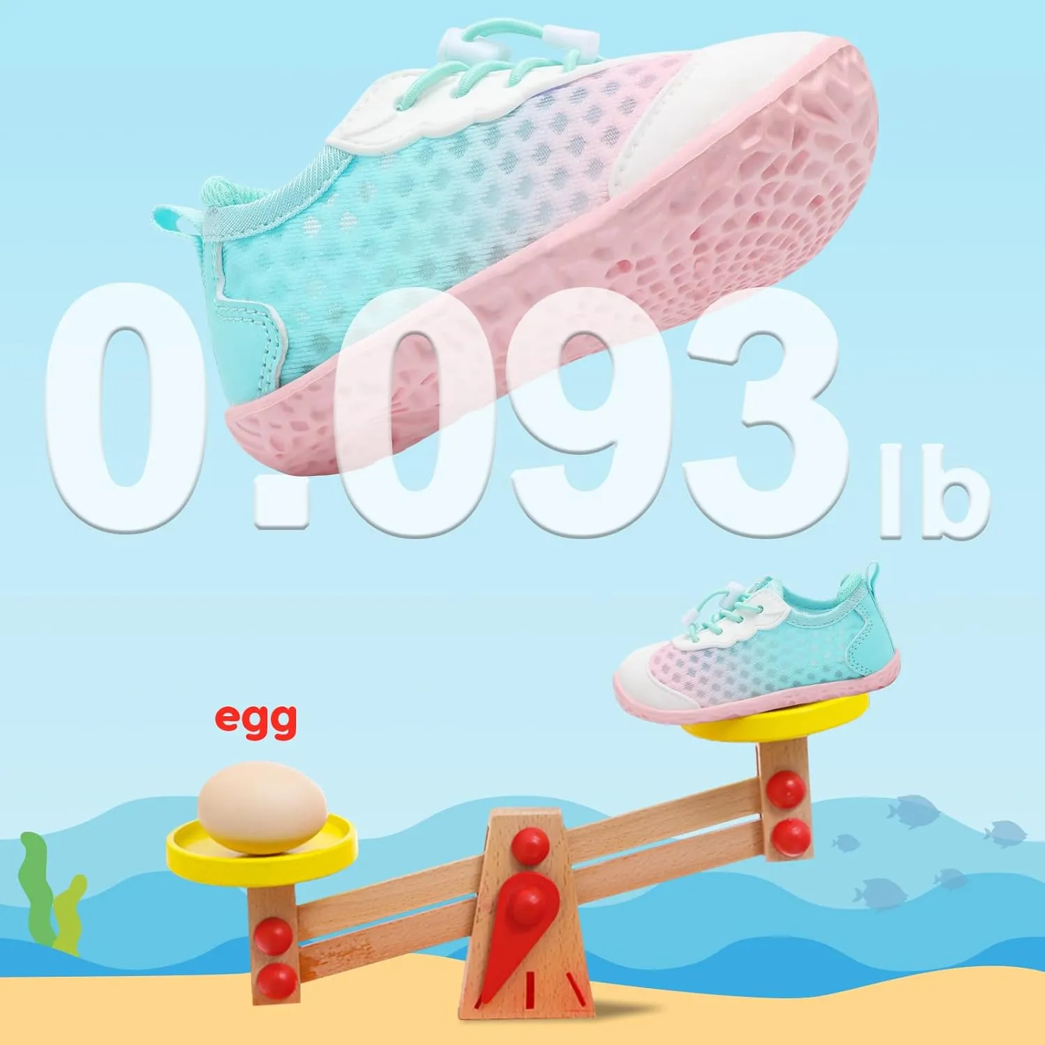 BARERUN Toddler Water Shoes Barefoot Kids Water Shoes Boys Girls Aqua Socks Quick-Dry Breathable Toddler Sandals Slip on Indoor Outdoor Walking Shoes for Beach Swim Pool