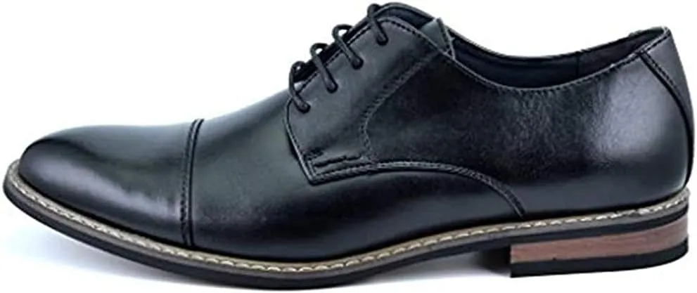 Bruno Moda Italy Men's Prince Classic Modern Formal Oxford Wingtip Lace Up Dress Shoes