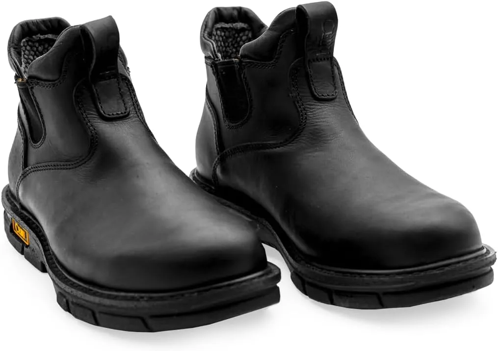 CEBU Botin Max Grip 6" Non-Slip Work Boot  Soft Toe  Lightweight Leather Ankle Boot with Slip-Resistant Sole  Oil & Acid Resistant  Men's Industrial Safety Footwear
