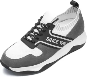 CHAMARIPA Men's Height Increasing Elevator Shoes Invisible Sneakers Lifting Shoes Hidden Heel Trainers