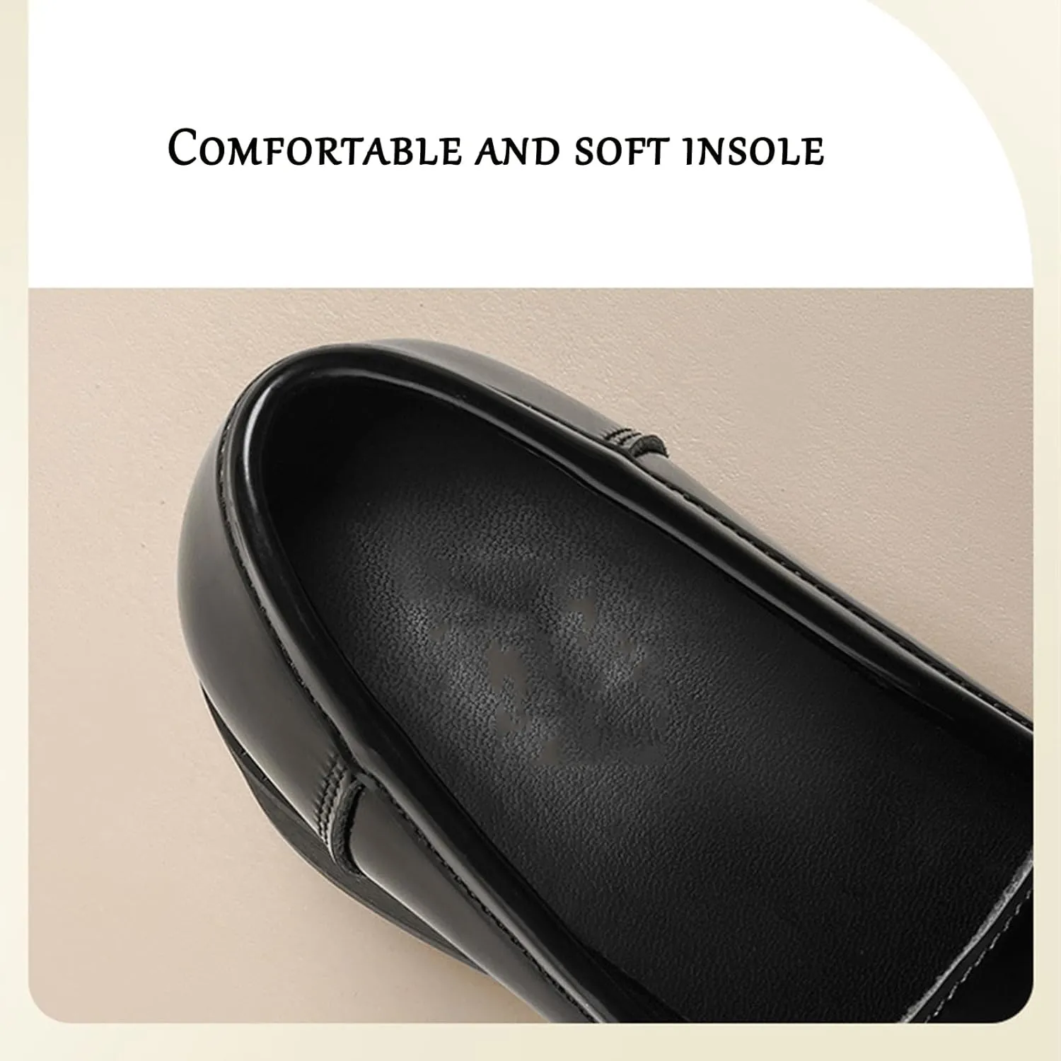 Chunky Platform Loafers for Women - Comfortable Slip-Ons with Thick Soles for Business Or Casual Wear, Fashionable Single Shoes with High Heels,Black-36