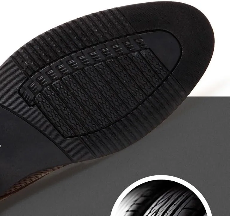 Classic Men's Leather Dress Shoes Comfortable Non-Slip Low Top Business Oxfords Shoes Summer Breathable Lace-up Derby Shoe