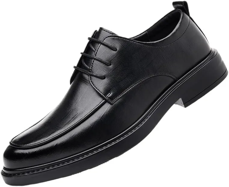 Classic Men's Leather Dress Shoes Modern Formal Lace Up Oxford Shoes for Men Fashion Wingtip Brogue Shoes(6)