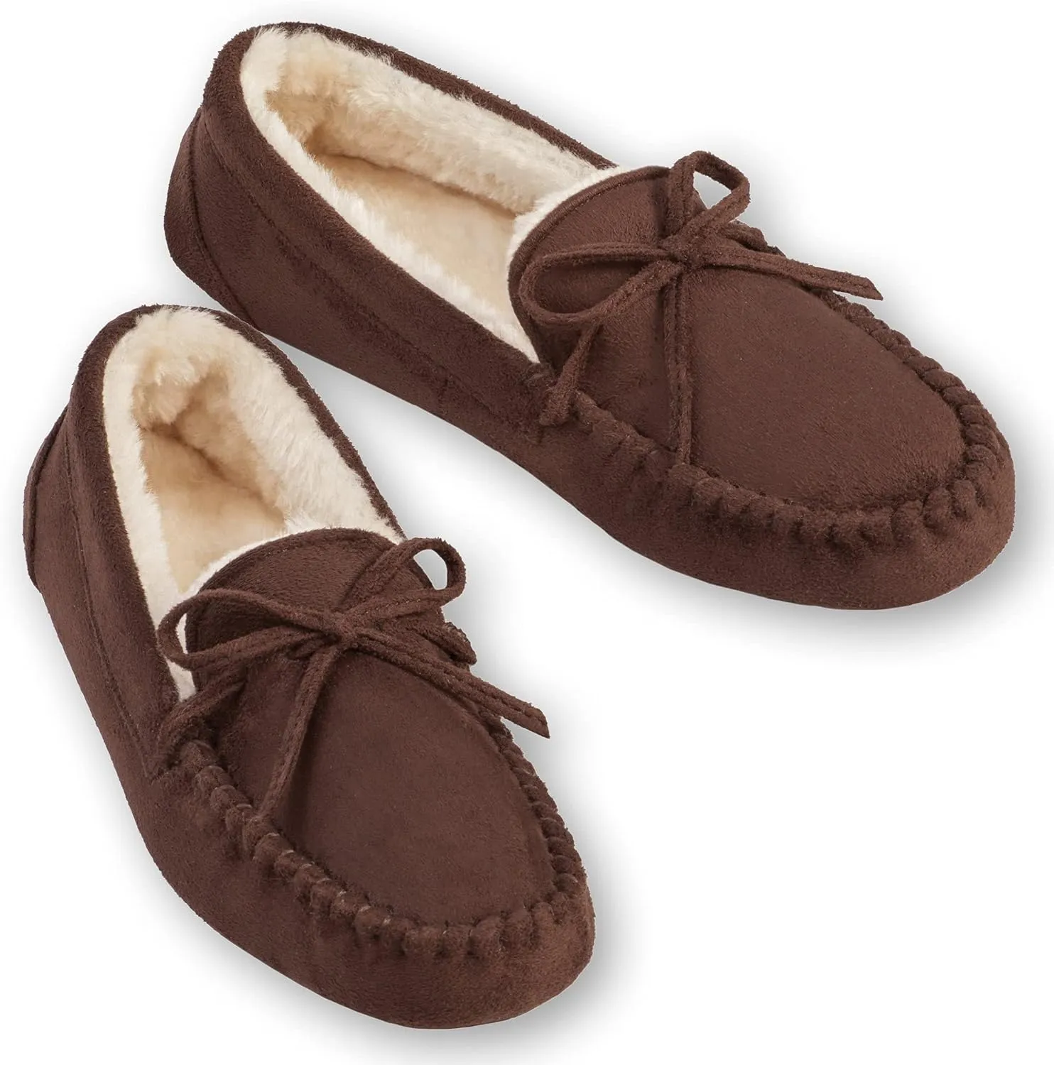 Collections Etc Women's Faux Suede Moccasins