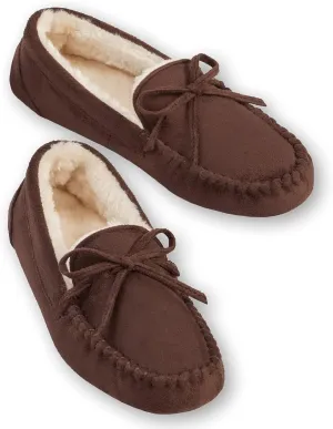 Collections Etc Women's Faux Suede Moccasins