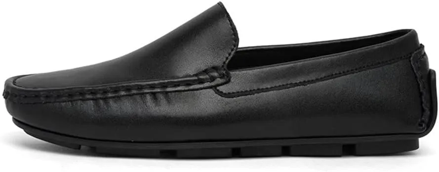 Driving Moccasins Loafer Shoes for Men Venetian Loafers Simple Lightweight Vegan Leather Lightweight Anti-Slip Resistant Walking Slip On