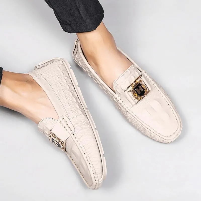 Fashion Comfortable Breathable Summer Shoes for Men Causal Modern Genuine Leather Mocasines for Men's Outdoor Activities