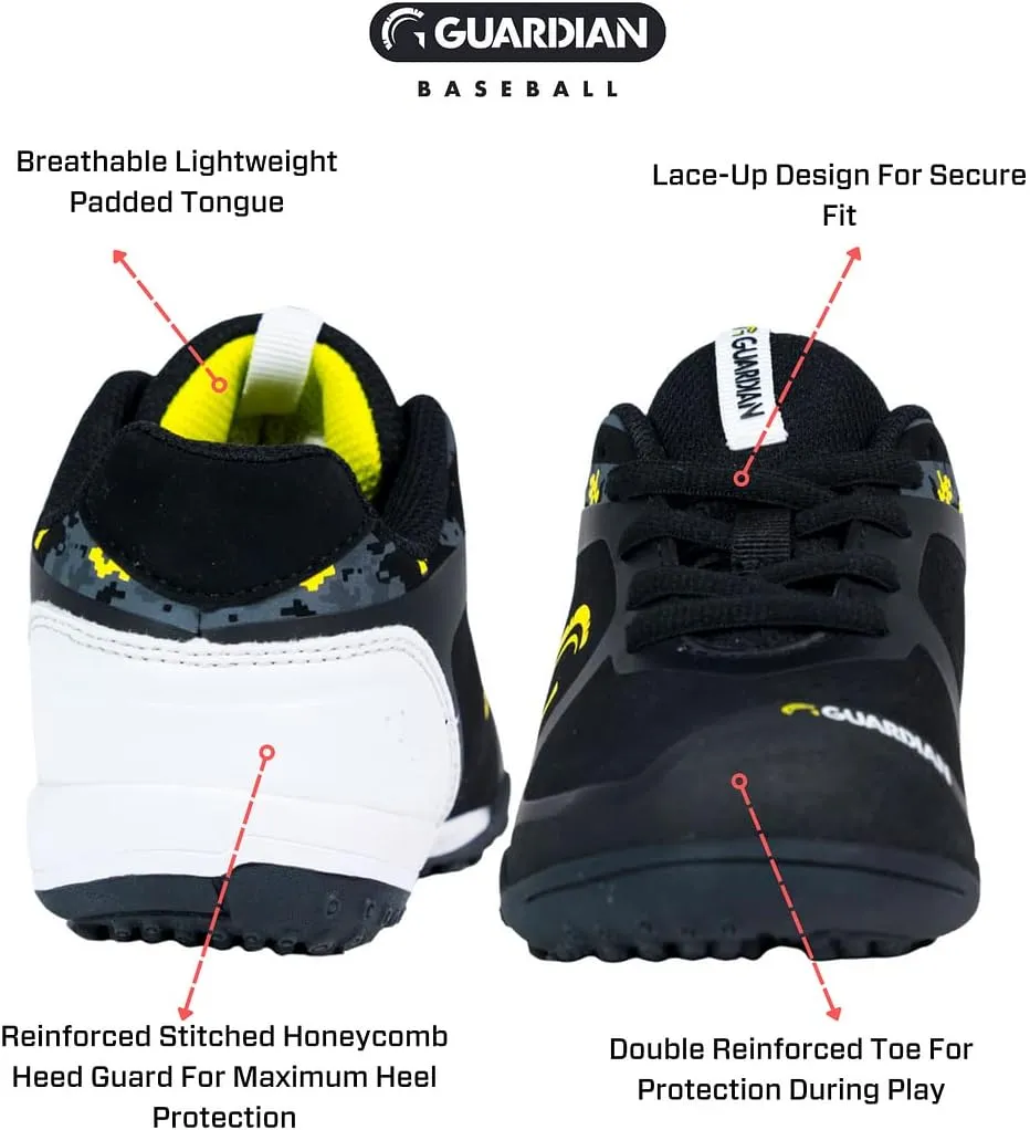 Guardian Bolt Youth Baseball Turf Shoes - Baseball Cleats for Boys and Girls Softball Shoes - Lightweight - Supportive - Comfortable Design