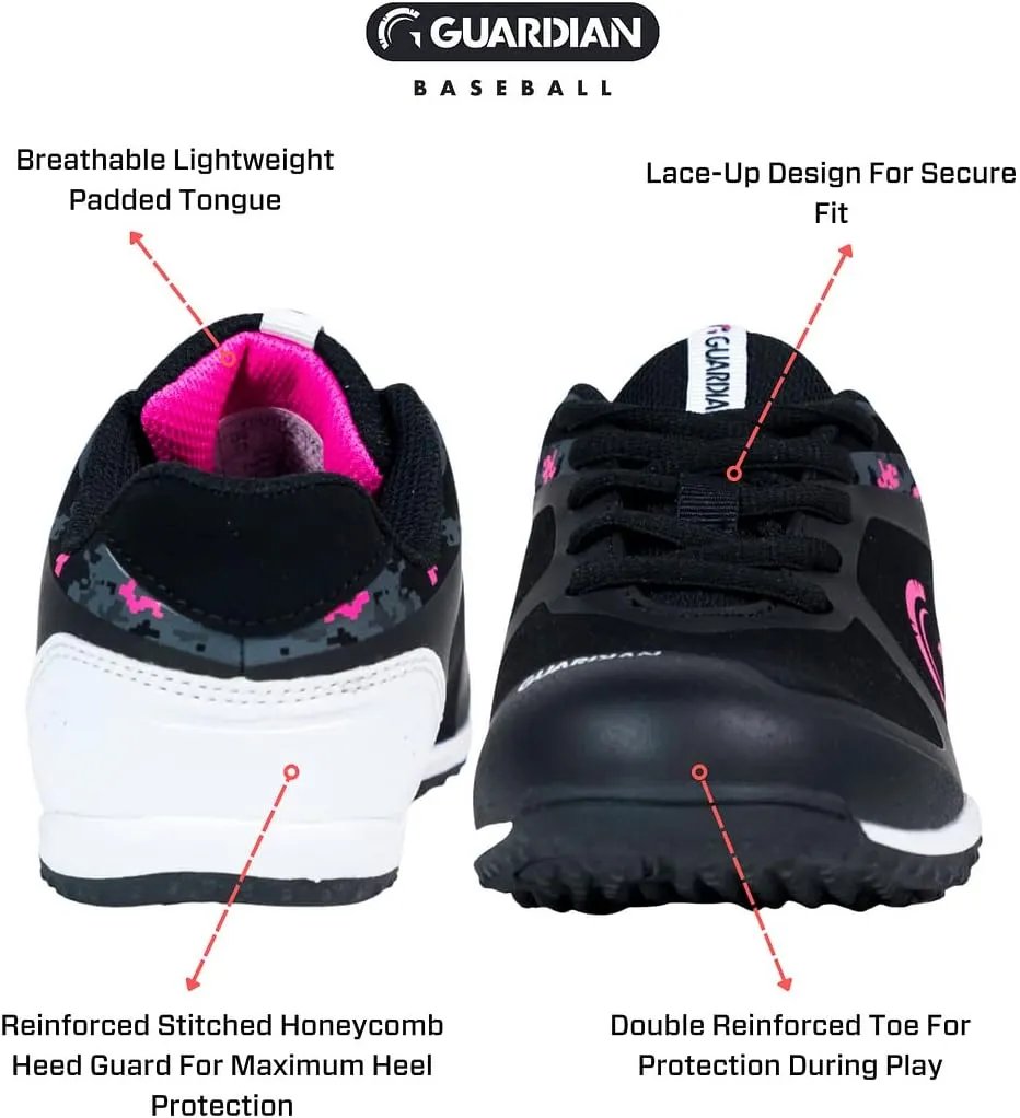 Guardian Bolt Youth Baseball Turf Shoes - Baseball Cleats for Boys and Girls Softball Shoes - Lightweight - Supportive - Comfortable Design