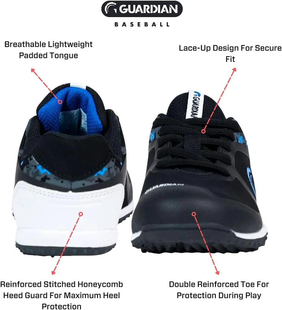 Guardian Bolt Youth Baseball Turf Shoes - Baseball Cleats for Boys and Girls Softball Shoes - Lightweight - Supportive - Comfortable Design