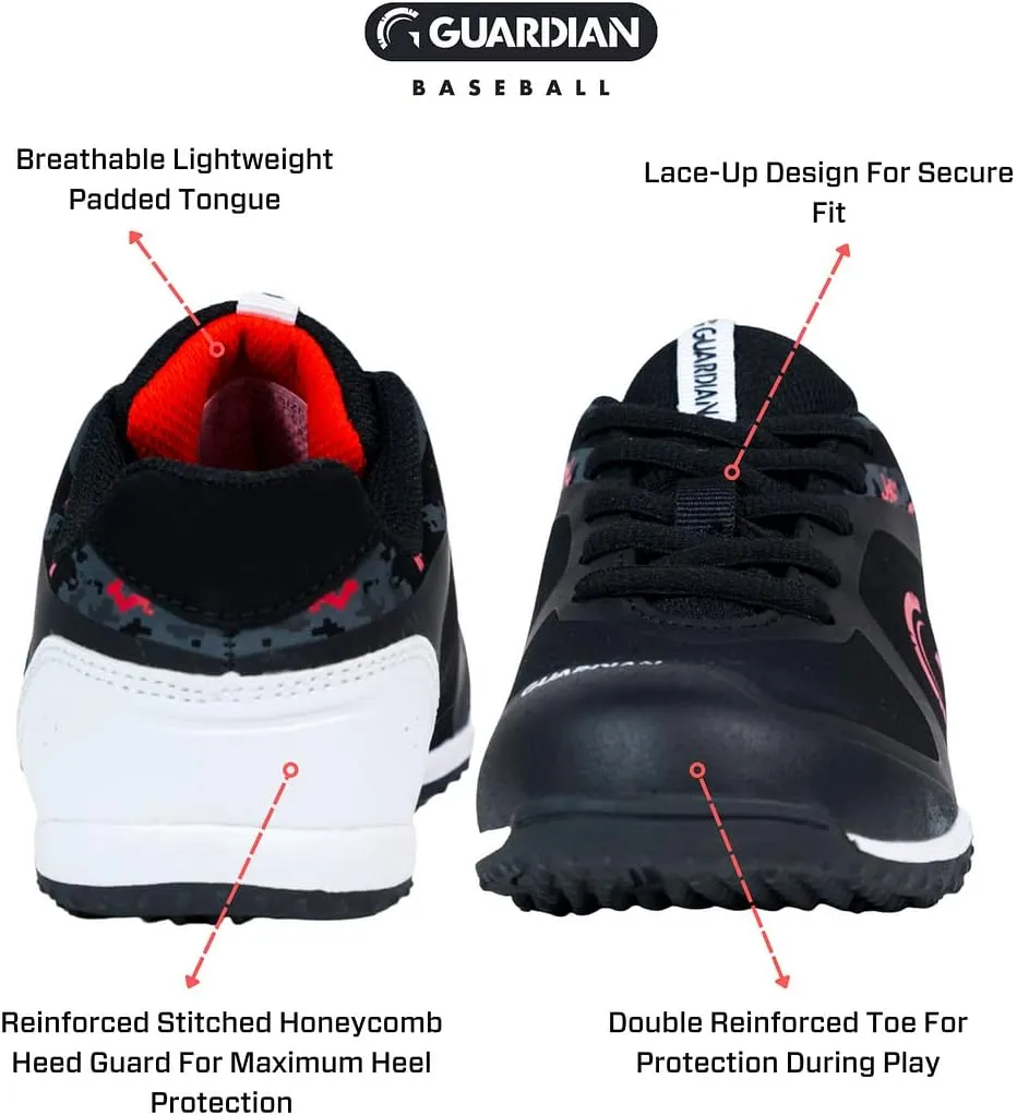 Guardian Bolt Youth Baseball Turf Shoes - Baseball Cleats for Boys and Girls Softball Shoes - Lightweight - Supportive - Comfortable Design