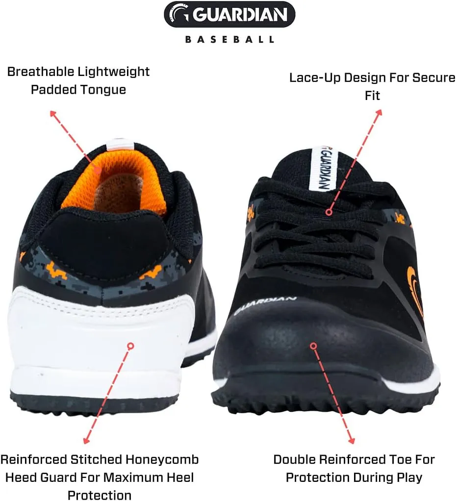 Guardian Bolt Youth Baseball Turf Shoes - Baseball Cleats for Boys and Girls Softball Shoes - Lightweight - Supportive - Comfortable Design