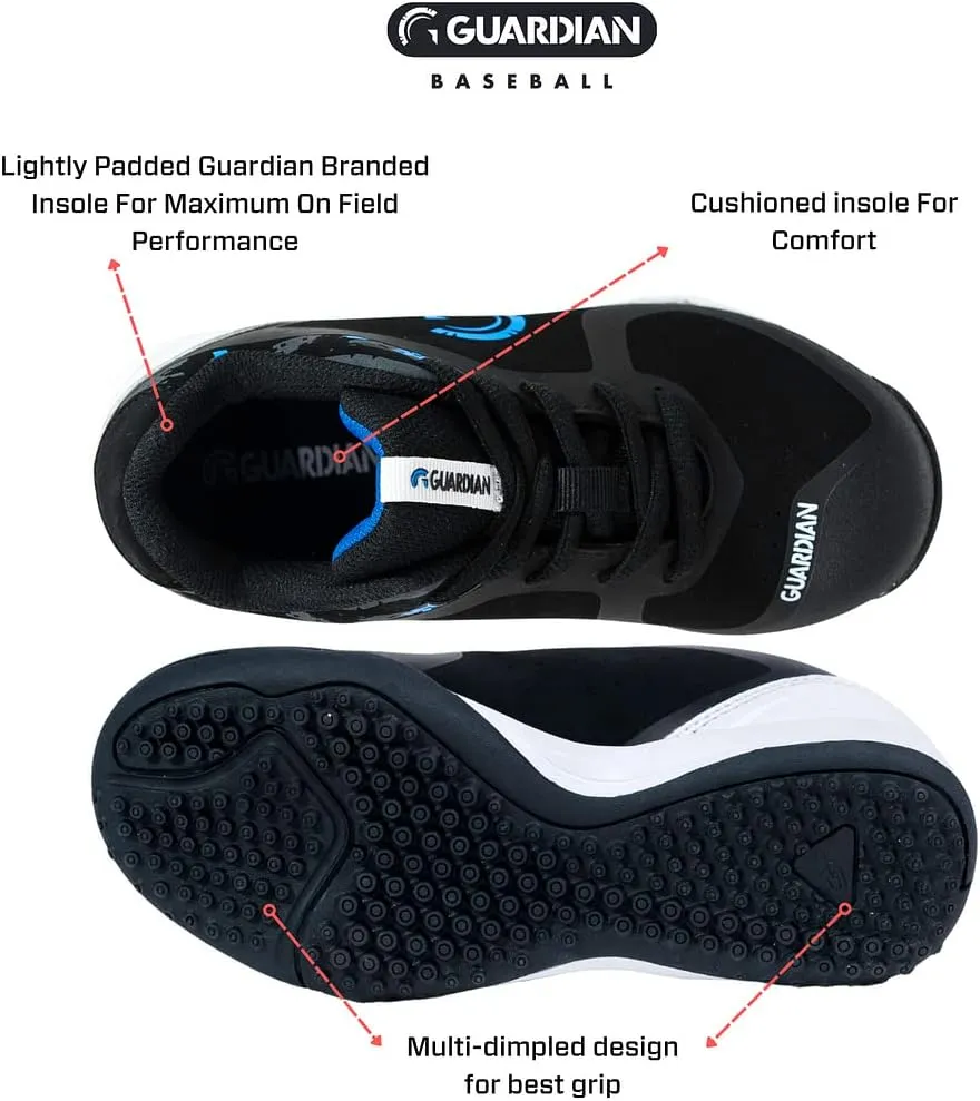 Guardian Bolt Youth Baseball Turf Shoes - Baseball Cleats for Boys and Girls Softball Shoes - Lightweight - Supportive - Comfortable Design