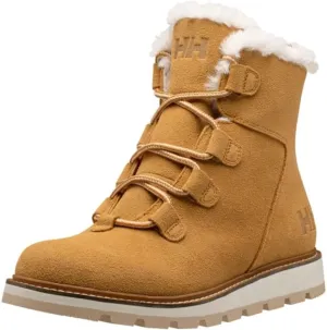 Helly-Hansen Womens Alma Waterproof Suede Winter Boots, 724 New Wheat/Snow, 9F