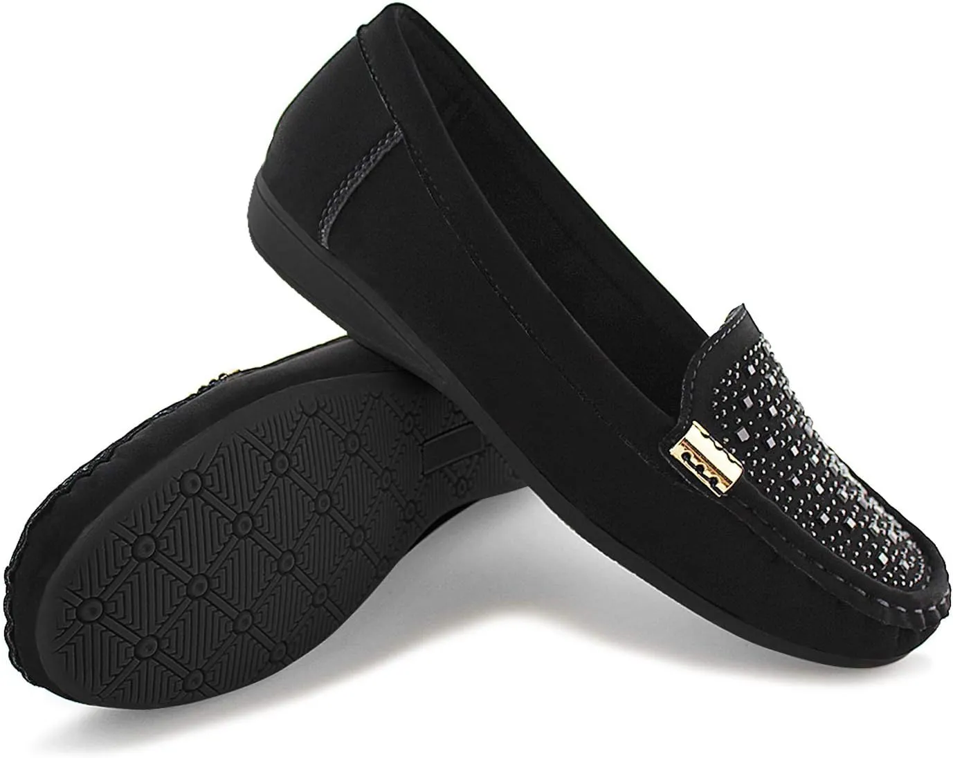 JABASIC Women Penny Moccasins Loafers Comfortable Slip On Driving Flats Shoes