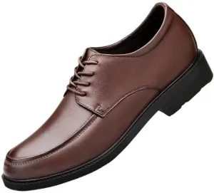 Lace Up Platform Oxford Shoes Pointed Toe Shiny Patent Leather Dress Shoes Modern Wedding Office Work Tuxedo Derby Shoes for Men
