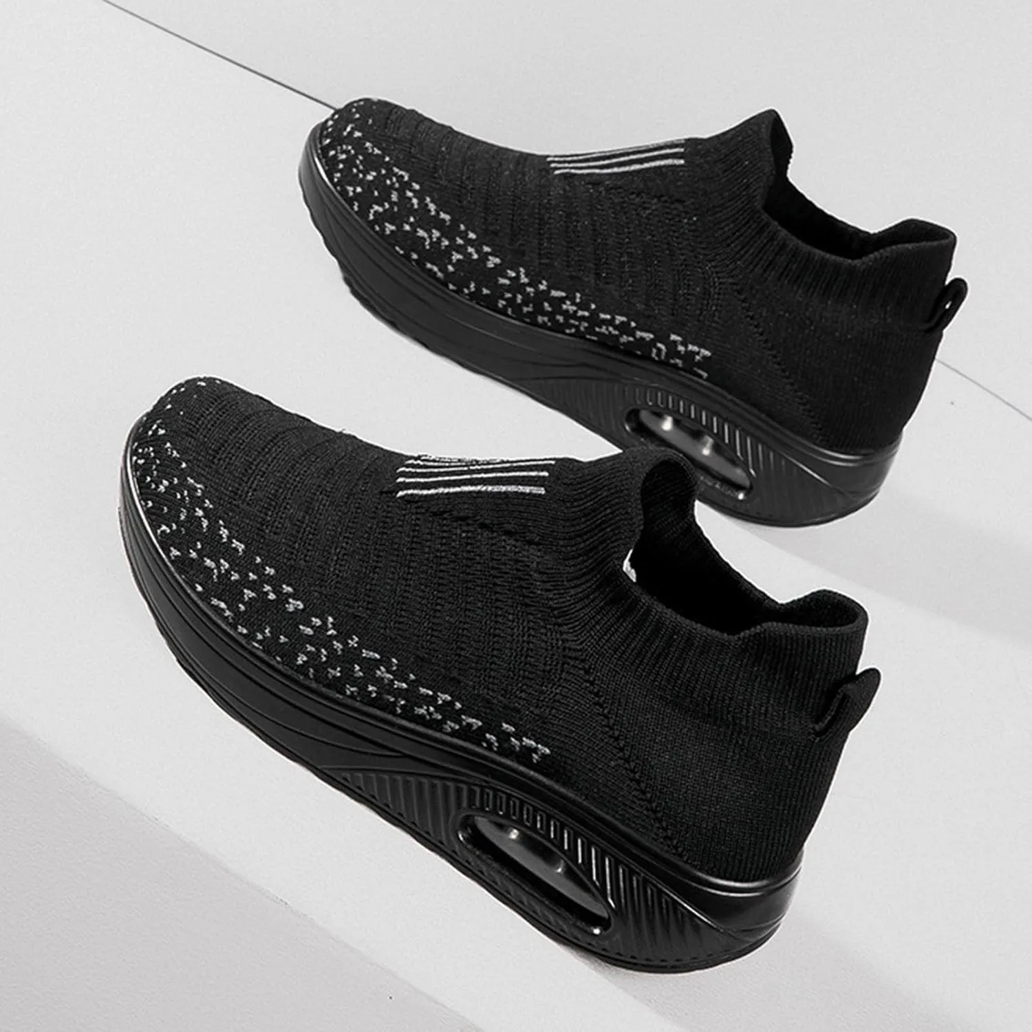 Lightweight Walking Tennis Shoes for Women Sports Mesh Shoes Arch Support Shoes Air Cushion Sole Sneakers