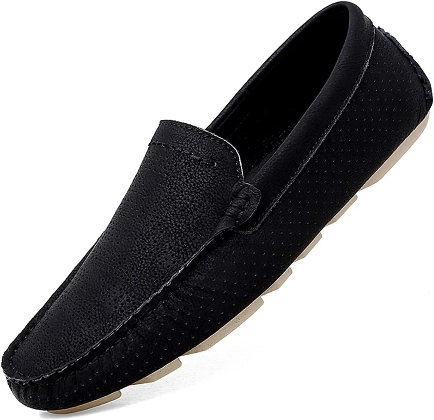 Loafers for Men Breathable Lightweight Moccasins Shoes Comfortable Flat Heel Slip Resistant Classic Slip-on