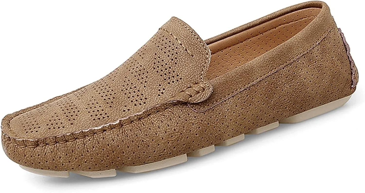 Loafers for Men Breathable Lightweight Moccasins Shoes Comfortable Flat Heel Slip Resistant Classic Slip-on