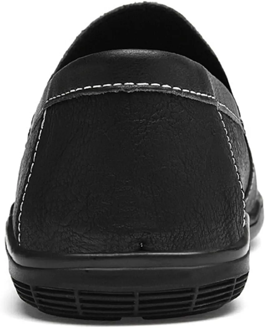 Loafers for Men Moccasins Shoes Simple Leather Flexible Anti-Slip Slip Resistant Casual Outdoor Slip-on