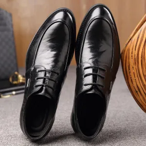 Men's Breathable Comfortable Business Lace Up Oxford Shoes Modern Leather Casual Scale Fashion Formal Shoes