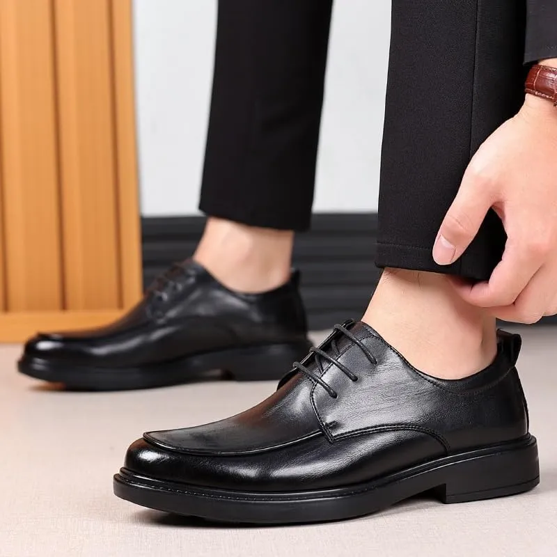 Men's Brogue Oxfords Shoes Faux Patent Leather Classic Lace-up Dress Shoes Modern Formal Tuxedo Wedding Office Work Tuxedo Derby Shoes for Men