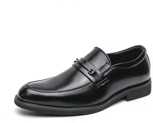 Men's Classic Oxfords Shoes Men Flexural Leather Fashion Dress Sneakers Slip-On Wedding Loafers Shoes for Men
