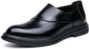 Mens Dress Shoes Business Modern Leather Business Casual Scale Pattern Comfort Formal Shoes Genuine Leather Platform Slip-on Oxfords Classic Lace-up