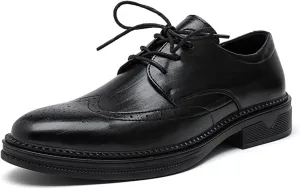 Men's Dress Shoes Fashion Wingtip Lace Up Oxford Shoes Non-Slip Brogues Classic Formal Modern Business Shoes