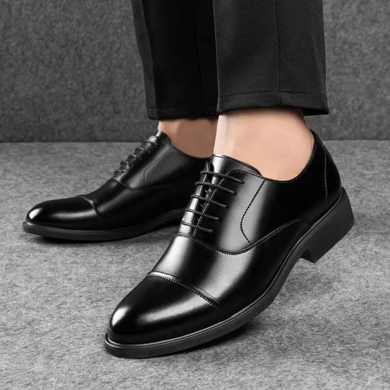 Men's Dress Shoes Modern Classic Lace-up Oxfords for Men Formal Casual Business Wedding Tuxedo Shoes