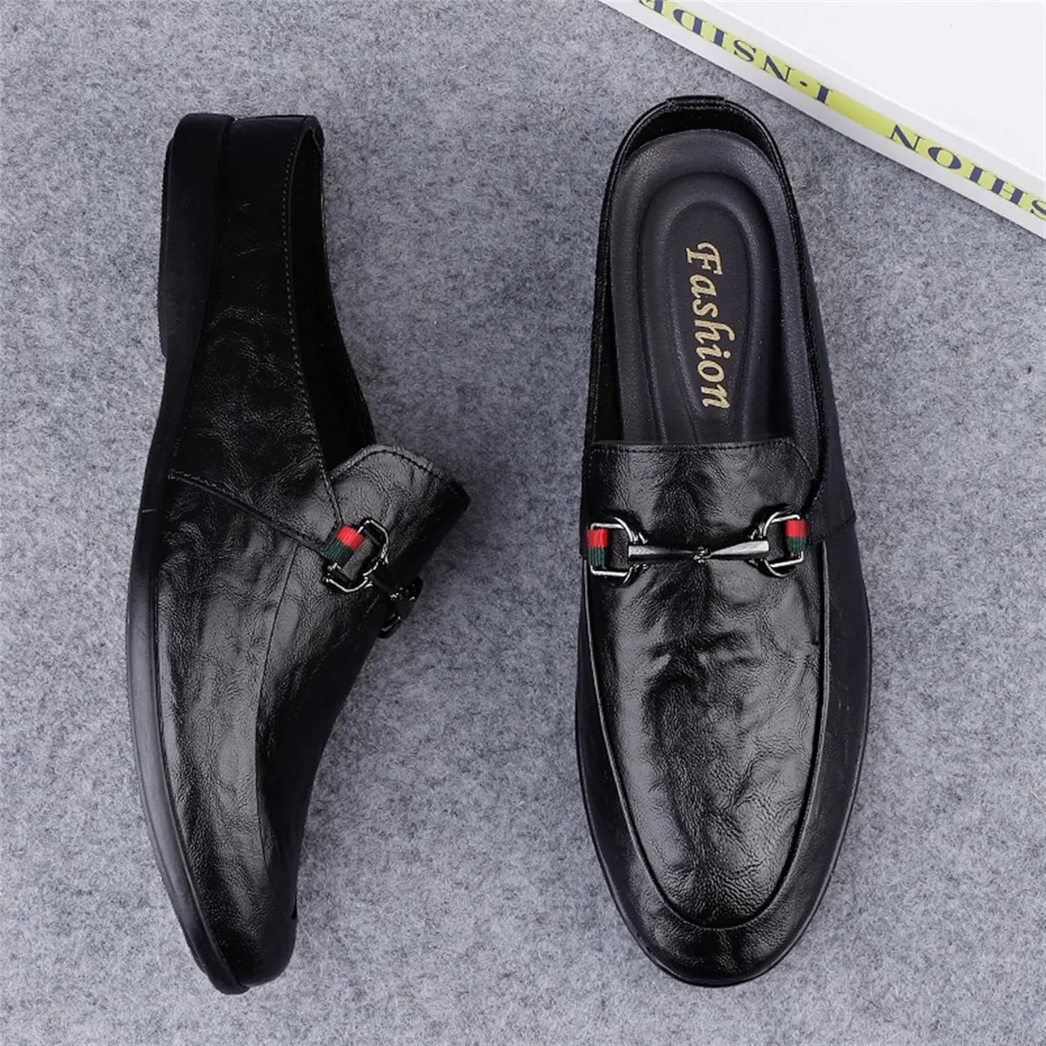 Men's Leather Casual Driving Slip-on Penny loefer Shoes
