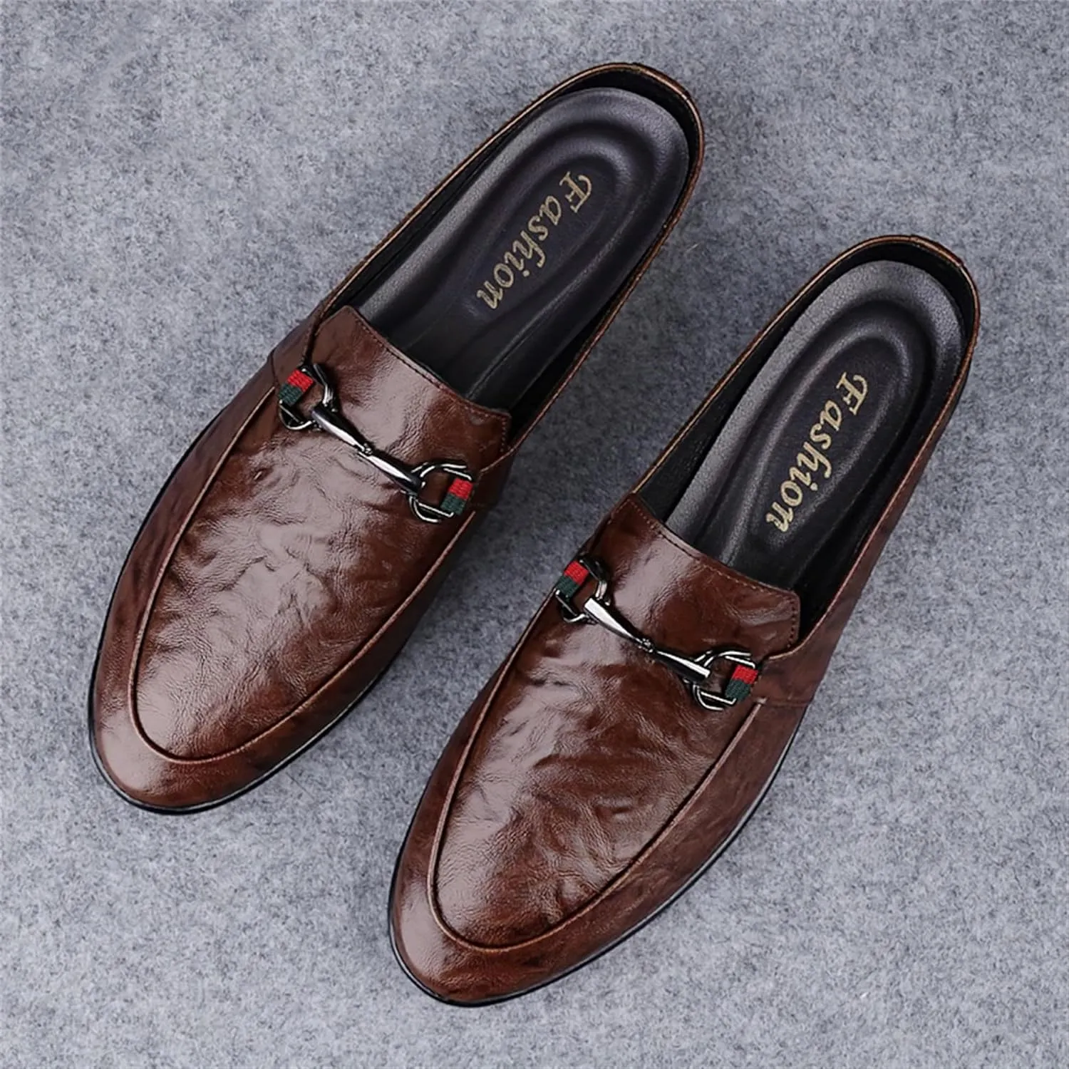 Men's Leather Casual Driving Slip-on Penny loefer Shoes