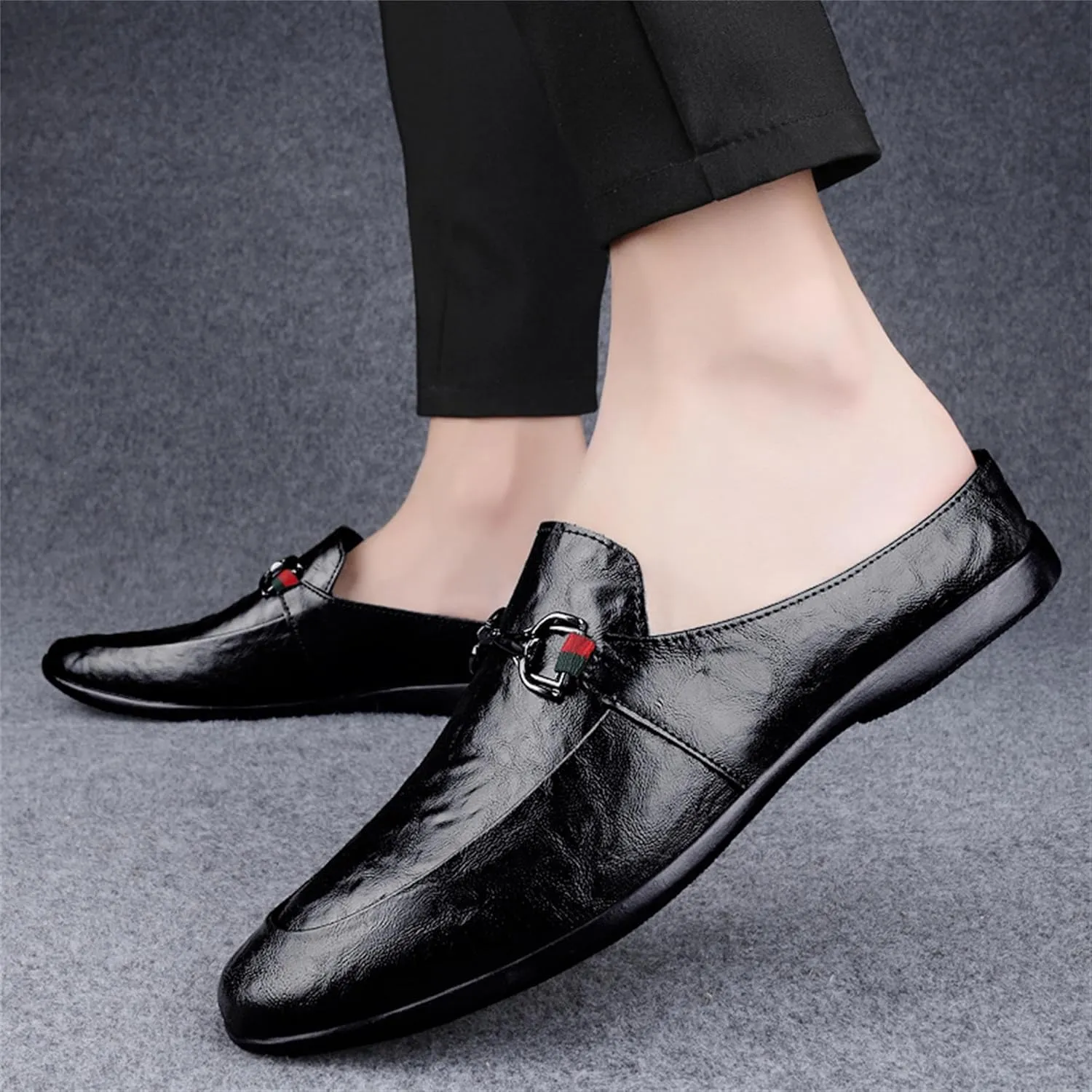 Men's Leather Casual Driving Slip-on Penny loefer Shoes