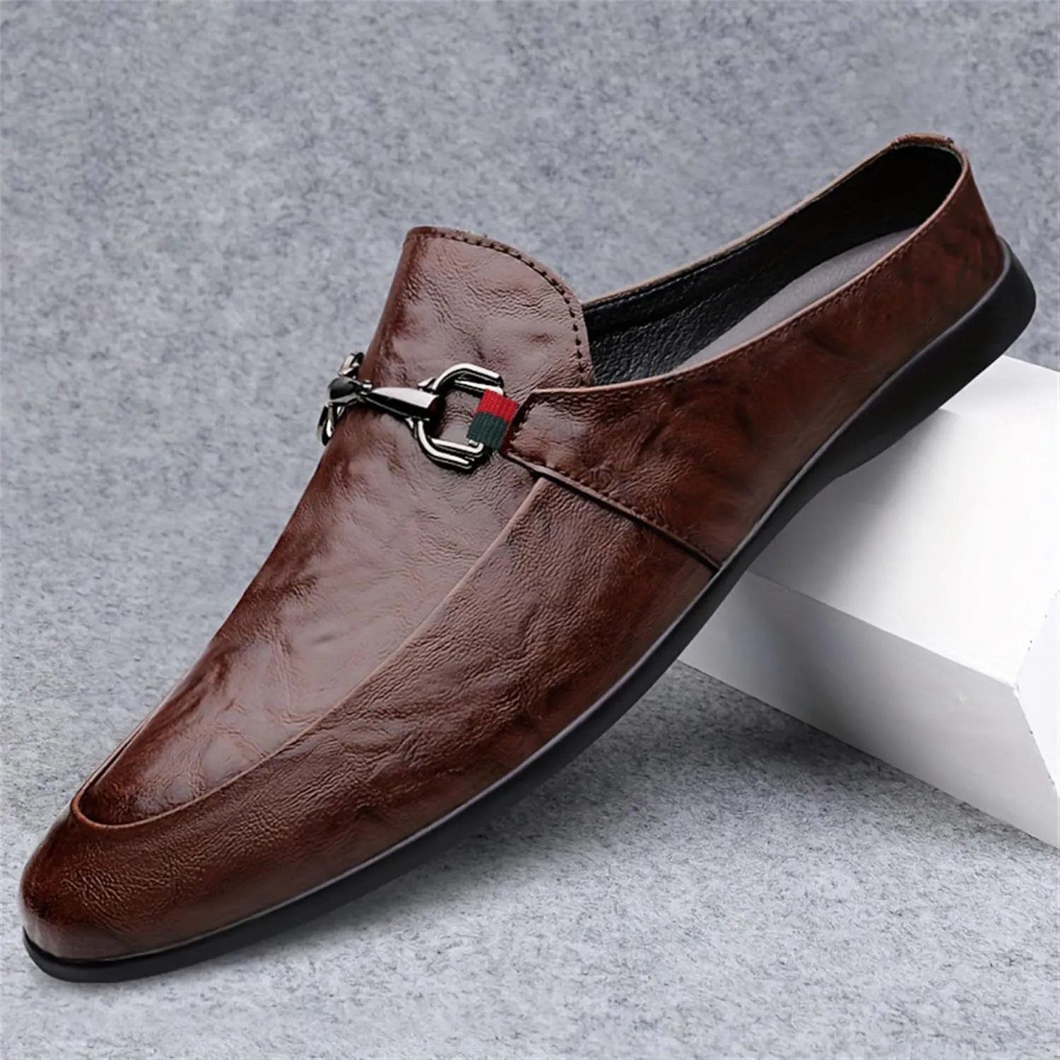 Men's Leather Casual Driving Slip-on Penny loefer Shoes