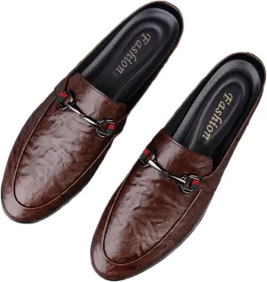 Men's Leather Casual Driving Slip-on Penny loefer Shoes