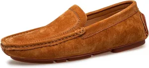 Mens Loafers Shoe Breathable Simple Moccasins Driving Shoes Slip Resistant Flexible Comfortable Casual Wedding Slip-ons
