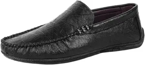 Men's Loafers Shoes Round Toe Faux Leather Slip Resistant Anti-Slip Flexible Classic Slip-on Casual Driving Moccasins