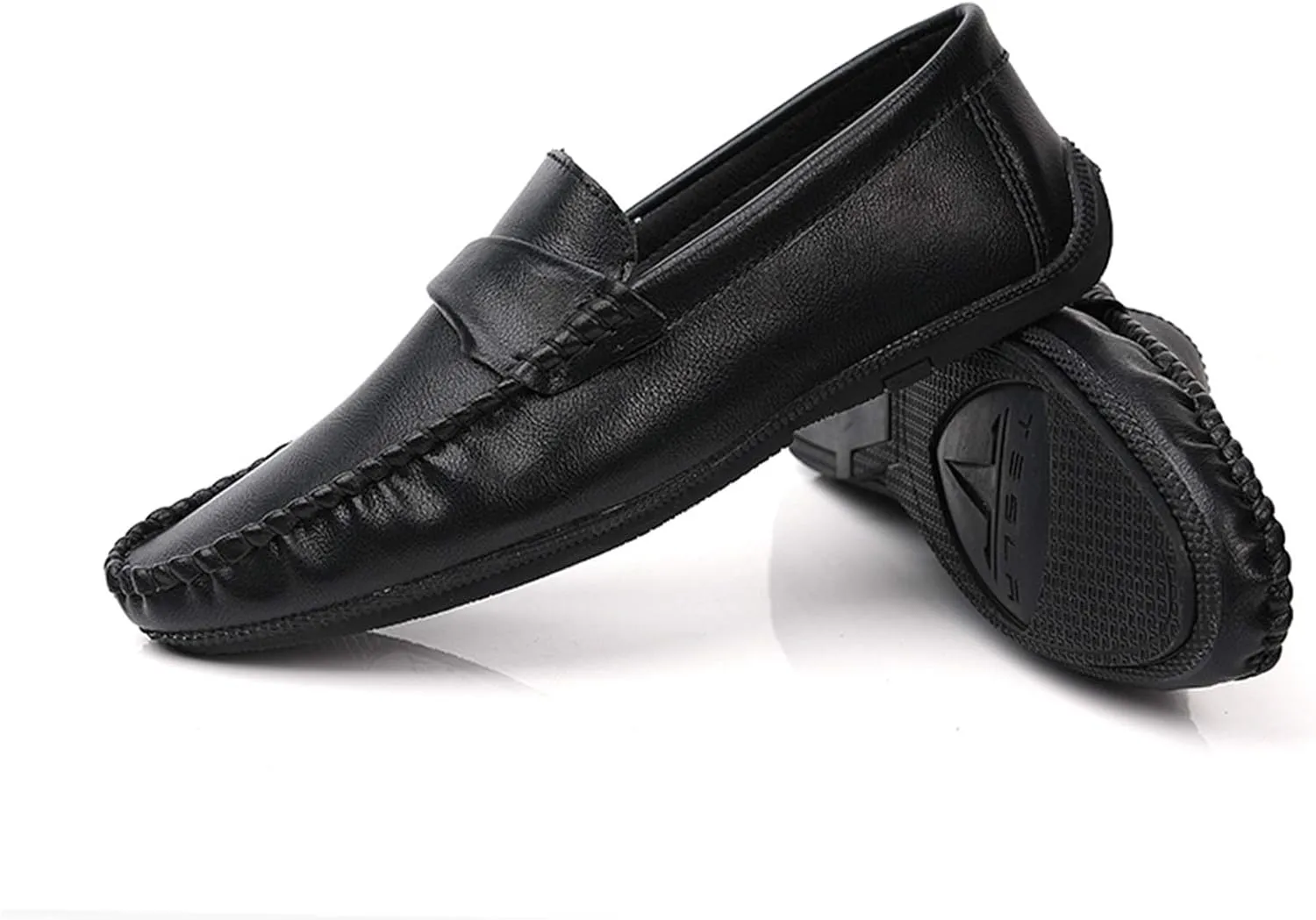 Mens Loafers Simple Moccasins Penny Loafers Leather Comfortable Anti-Slip Slip Resistant Prom Slip-on