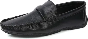 Mens Loafers Simple Moccasins Penny Loafers Leather Comfortable Anti-Slip Slip Resistant Prom Slip-on