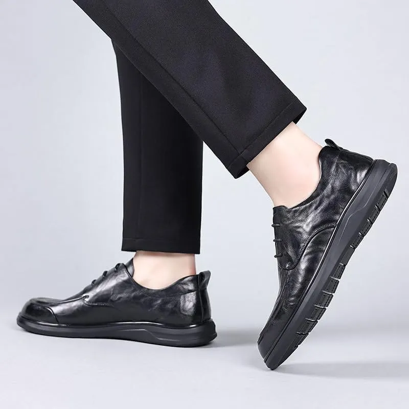 Men's Pointed-Toe Tuxedo Dress Shoes Fashion Casual Classic Formal Shoes Lightweight All-Day Comfort Soft Sole Oxfords