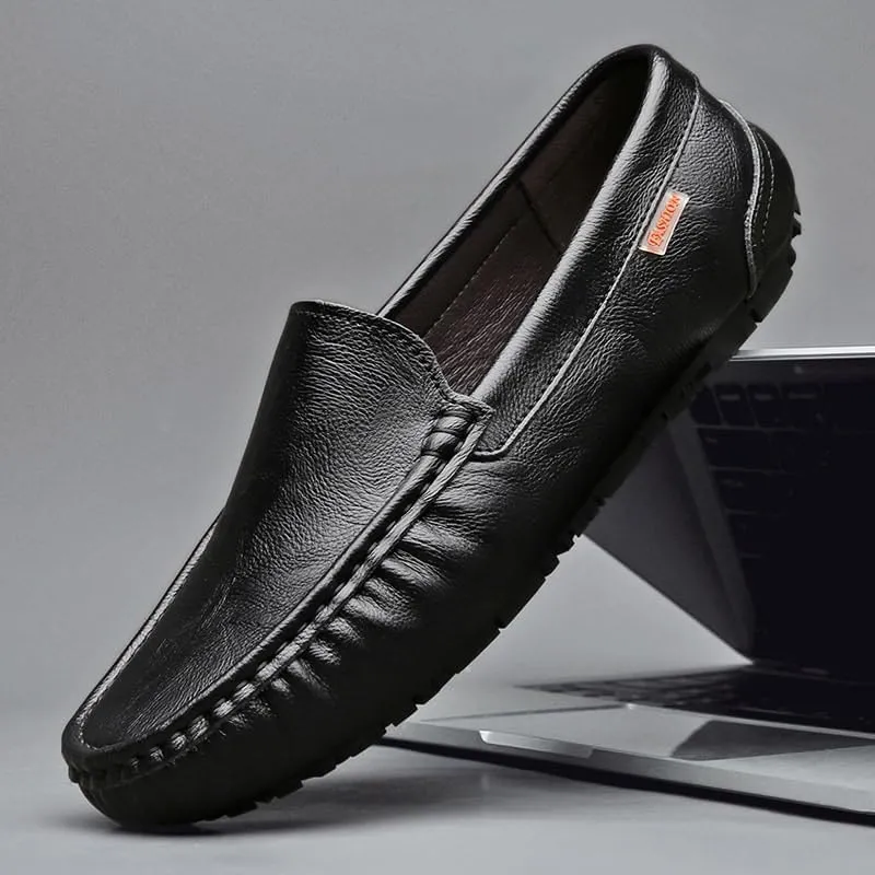 Men's Vintage Spike Dress Loafers Slip On Fashion Shoes Casual Driving Moccasins for Formal Business