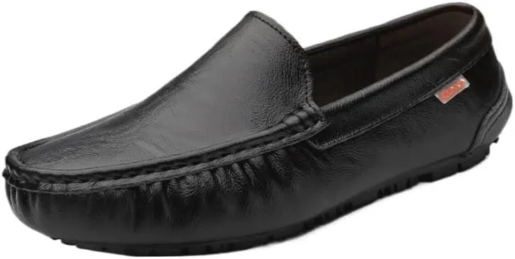 Men's Vintage Spike Dress Loafers Slip On Fashion Shoes Casual Driving Moccasins for Formal Business