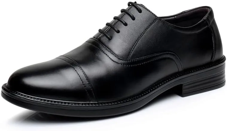 Modern Low Top Pointed Toe Tuxedo Derby Shoes Tuxedo Dress Shoes Lightweight Comfortable Formal Derby Shoe for Business Dinners(7.5)