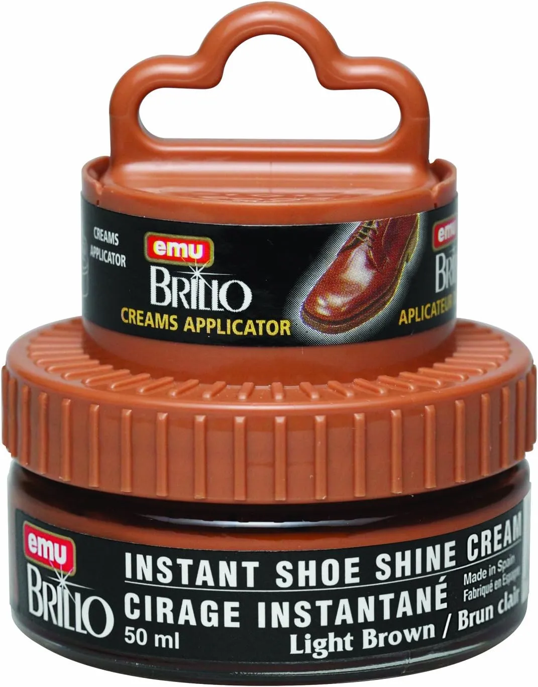 Moneysworth & Best Instant Shoe Shine Cream Kit with Dauber
