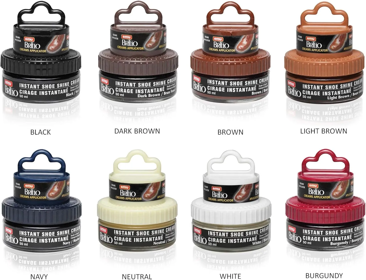 Moneysworth & Best Instant Shoe Shine Cream Kit with Dauber