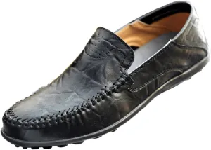 New Loafers for Men Simple Moccasins Driving Shoes Leather Comfortable Flexible Slip Resistant Classic Slip-on
