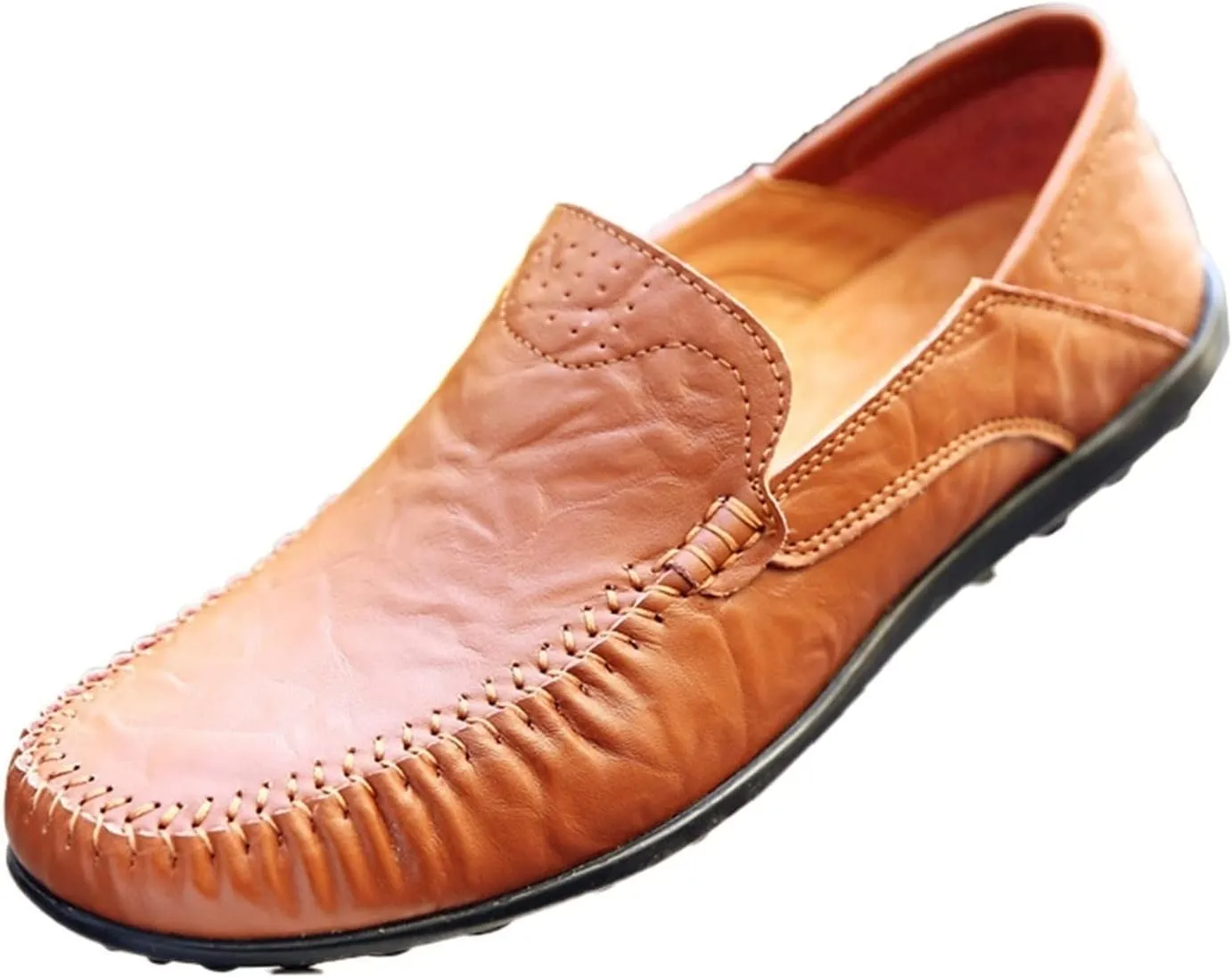 New Loafers for Men Simple Moccasins Driving Shoes Leather Comfortable Flexible Slip Resistant Classic Slip-on
